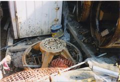 The no longer needed cutting head from 'Little Ceel'